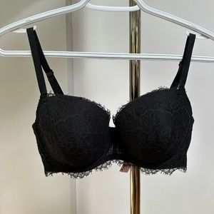 Black Lace Bra